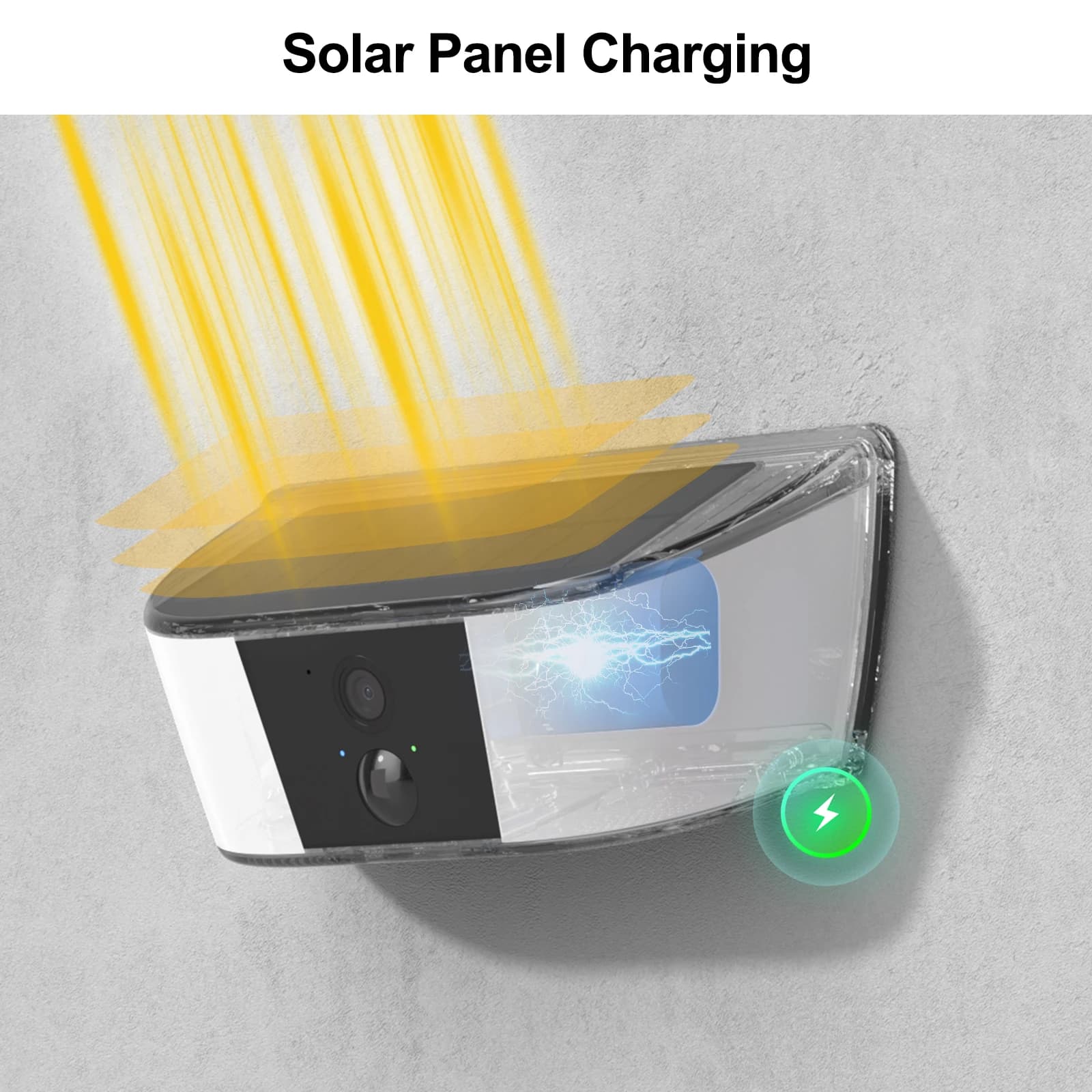 Caméra de surveillance solaire extérieure ANRAN 2K avec détection humaine et vision nocturne couleur