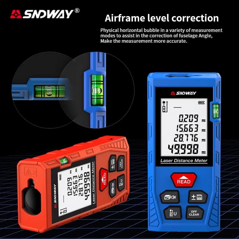 Télémètre laser SNDWAY 50/70/100m numérique - Outil de mesure précis pour pêche en eau douce et mer