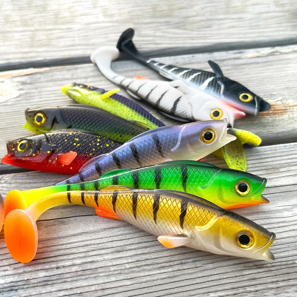 Leurre Souple Spinpoler Vigour Perch Shad 7cm 11cm 14cm pour Leurrer Sandre Brochet et Perche