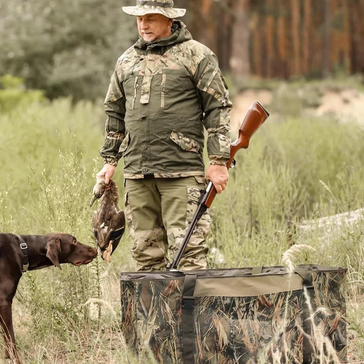 Sac à dos de stockage pour leurres de canard 12 emplacements - Sac de chasse transportable à main ou épaules