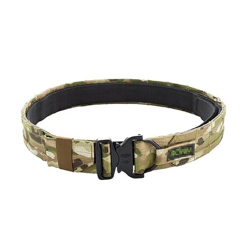 Ceinture tactique double couche 1.5 pouces fighter belt - Équipement pêche chasse MOLLE nouveau