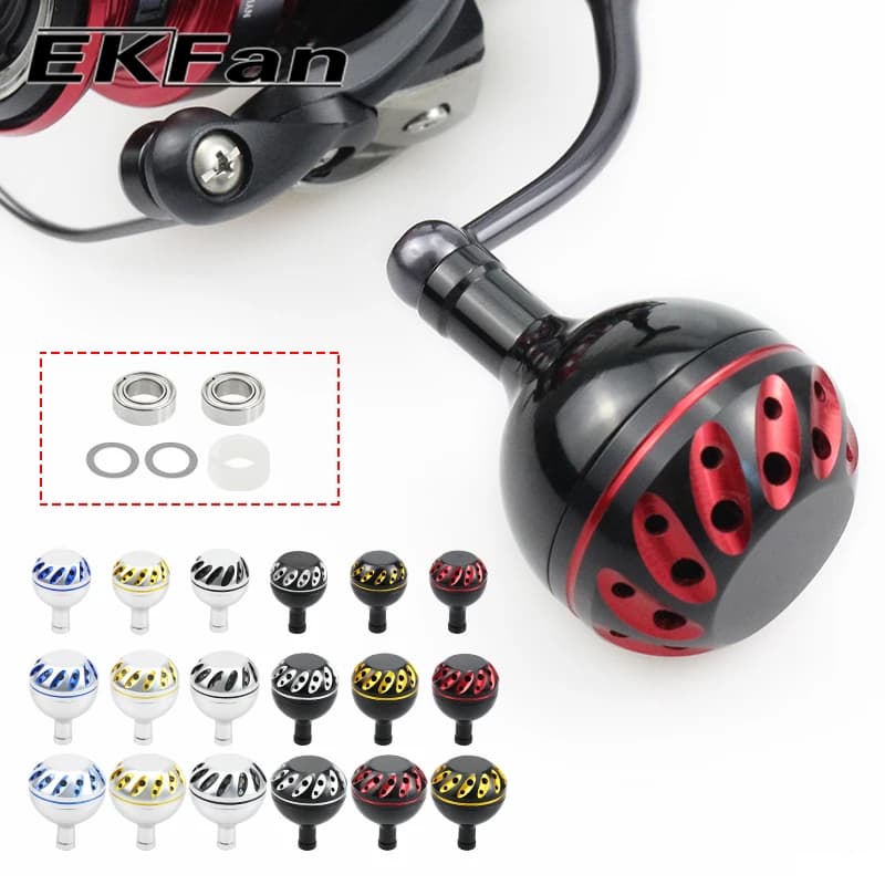 Poignée métal 30/35/38mm pour moulinets de pêche, compatible Daiwa Shimano 4mm, pièce DIY