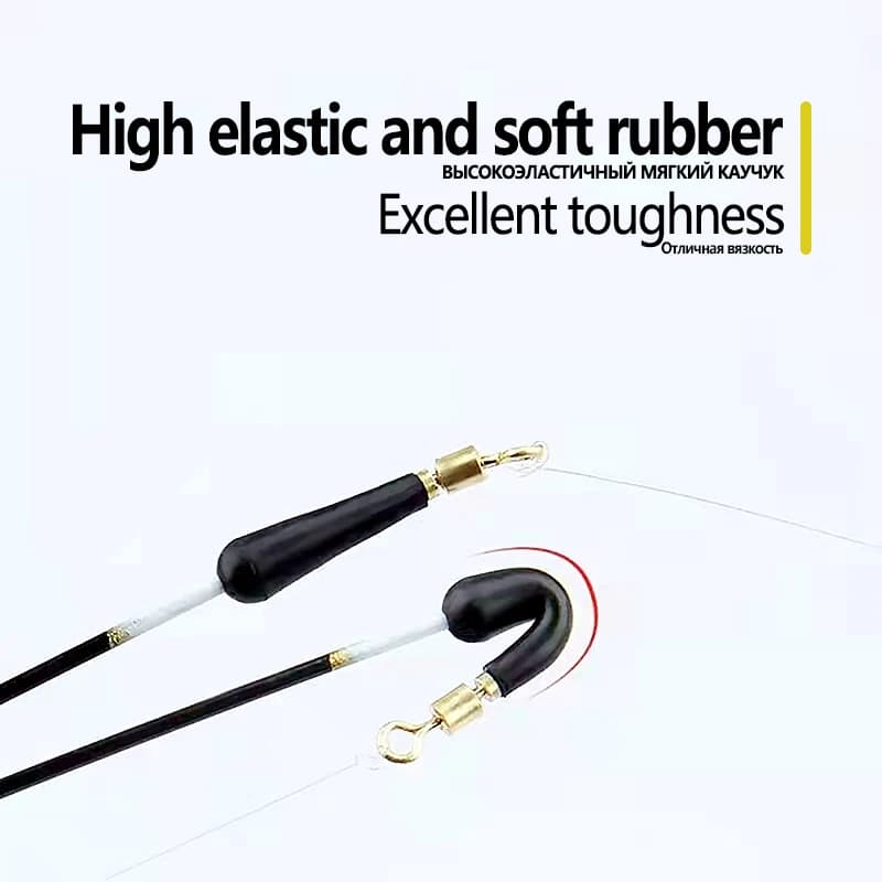 10 anneaux connecteurs cuivre B pour flotteurs pêche - Rotations 360° et supports silicone