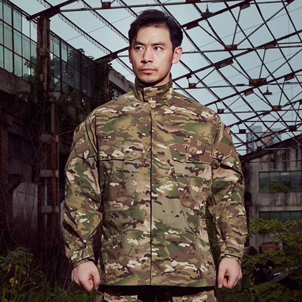 Veste camouflage tactique manches longues chasse - Uniforme entraînement paintball pêche outdoor