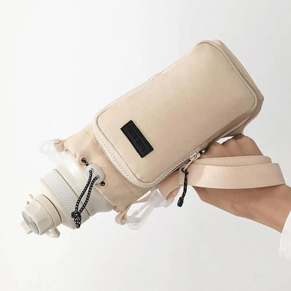 Porte-bouteille d'eau isolé unisexe pour pêche - Sling bag avec poche téléphone et sangle réglable
