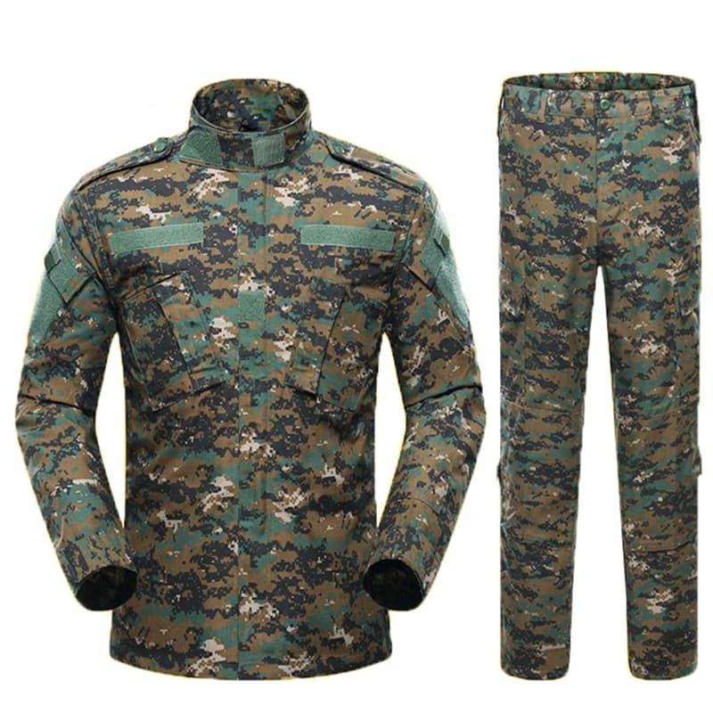 Uniforme jungle camouflage tactique BDU pour airsoft sniper chasse et pêche forêt