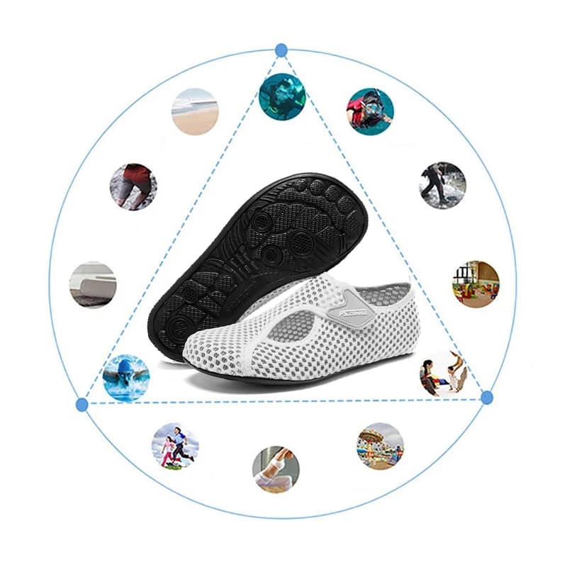 Chaussures aquatiques pêche unisex - Quick drying pour pêche en eau vive et plage
