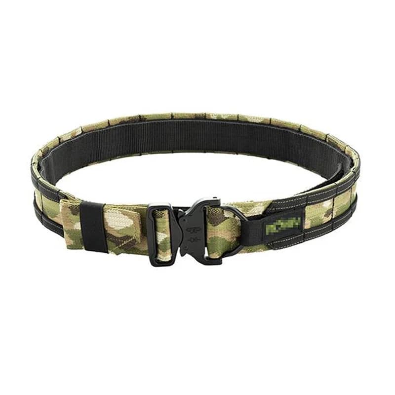 Ceinture tactique double couche 1.5 pouces fighter belt - Équipement pêche chasse MOLLE nouveau