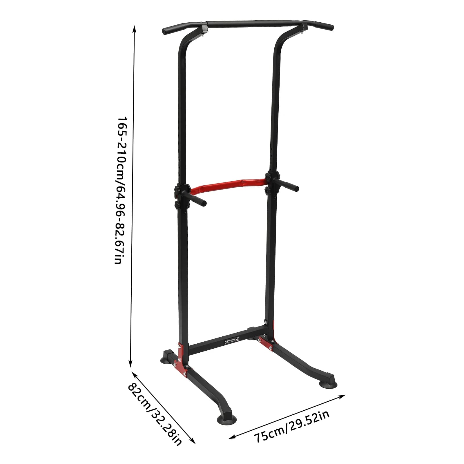 Station d'entraînement multi-fonctions pour tractions - Capacité 150kg réglable en hauteur - Matériel fitness solide