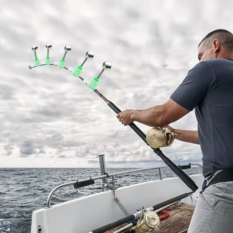 Cloche spiralée à clip pour détecter les touches, alarme sonore pour canne à pêche