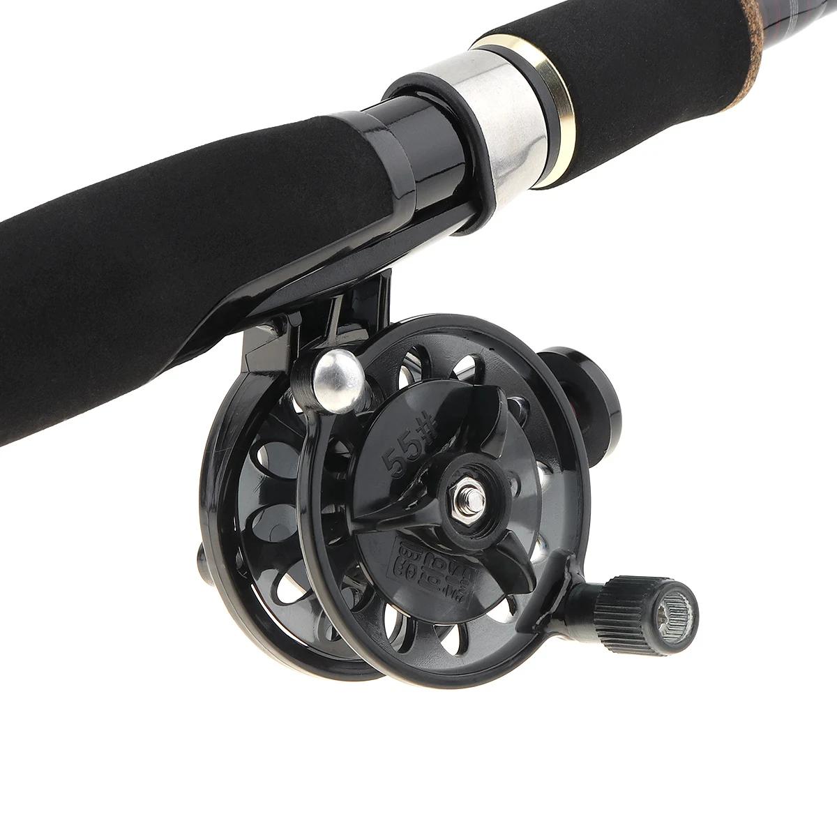 Moulinet de pêche miniature portable 1:1 pour carpe et glace - matériel de pêche hivernale et tactique