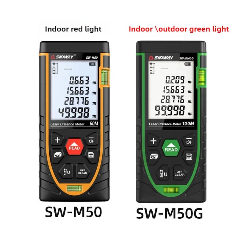 Télémètre laser vert SNDWAY SW-M50G pour pêche - Mesure précise jusqu'à 1000m avec infrarouge