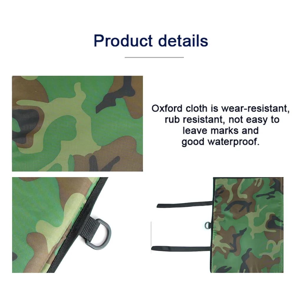 Tapis de décrochage pêche en toile Oxford pliable - Accessoire rembourré pour carpiste