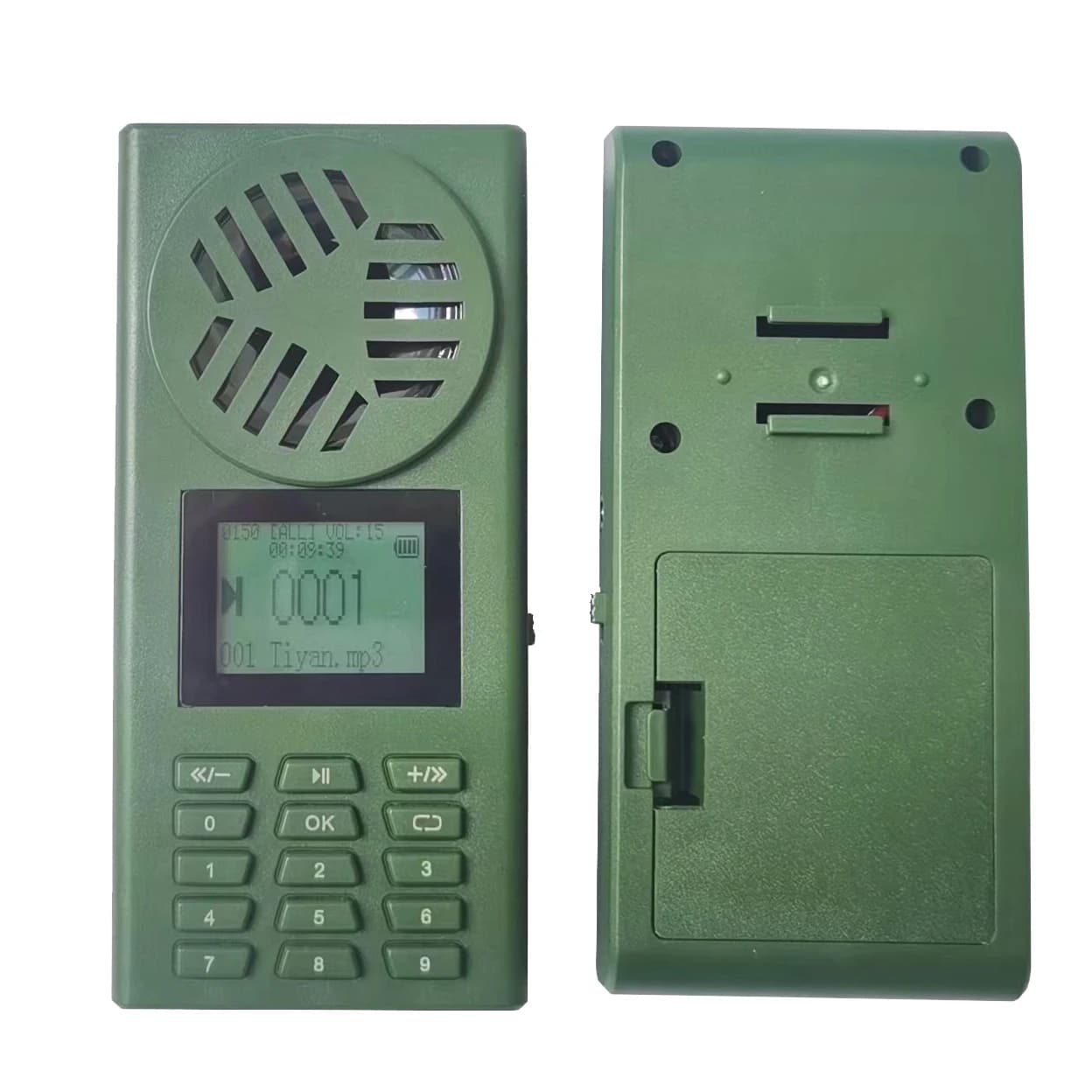 Appeleur électronique oiseaux MP3 2025 - 150 sons avec télécommande pour pêche au leurre