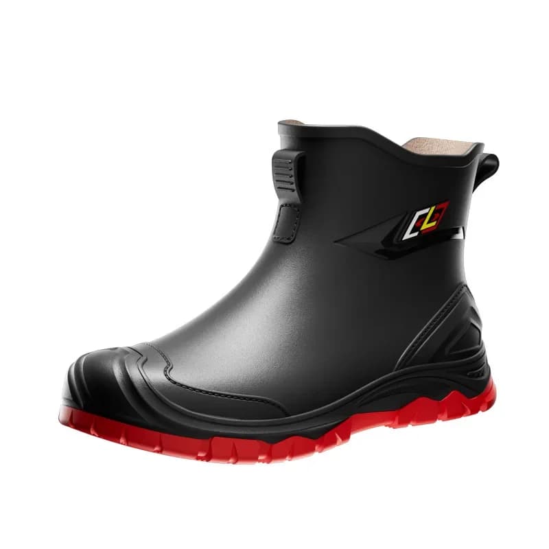 Bottes pluie tendance 2025 pêche homme courtes imperméables antidérapantes outdoor jardin chasse