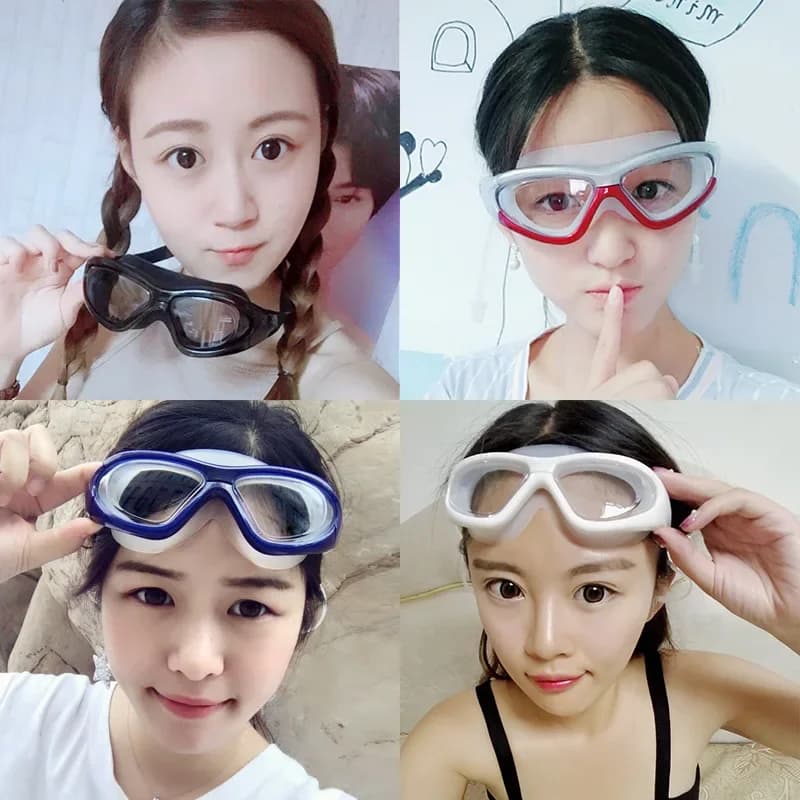 Lunettes de natation correctrices dioptrie -2 à -9 myopie transparentes anti-UV anti-buée sans étui