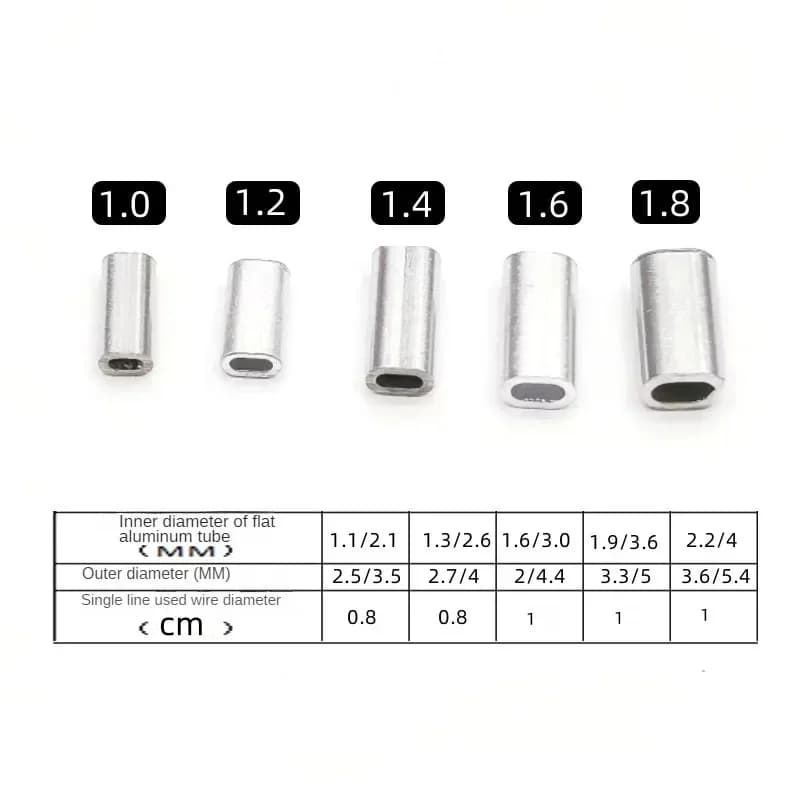 Manchons aluminium sertissage fil pêche - 150-200 pièces pour connexions sécurisées - Accessoires montage