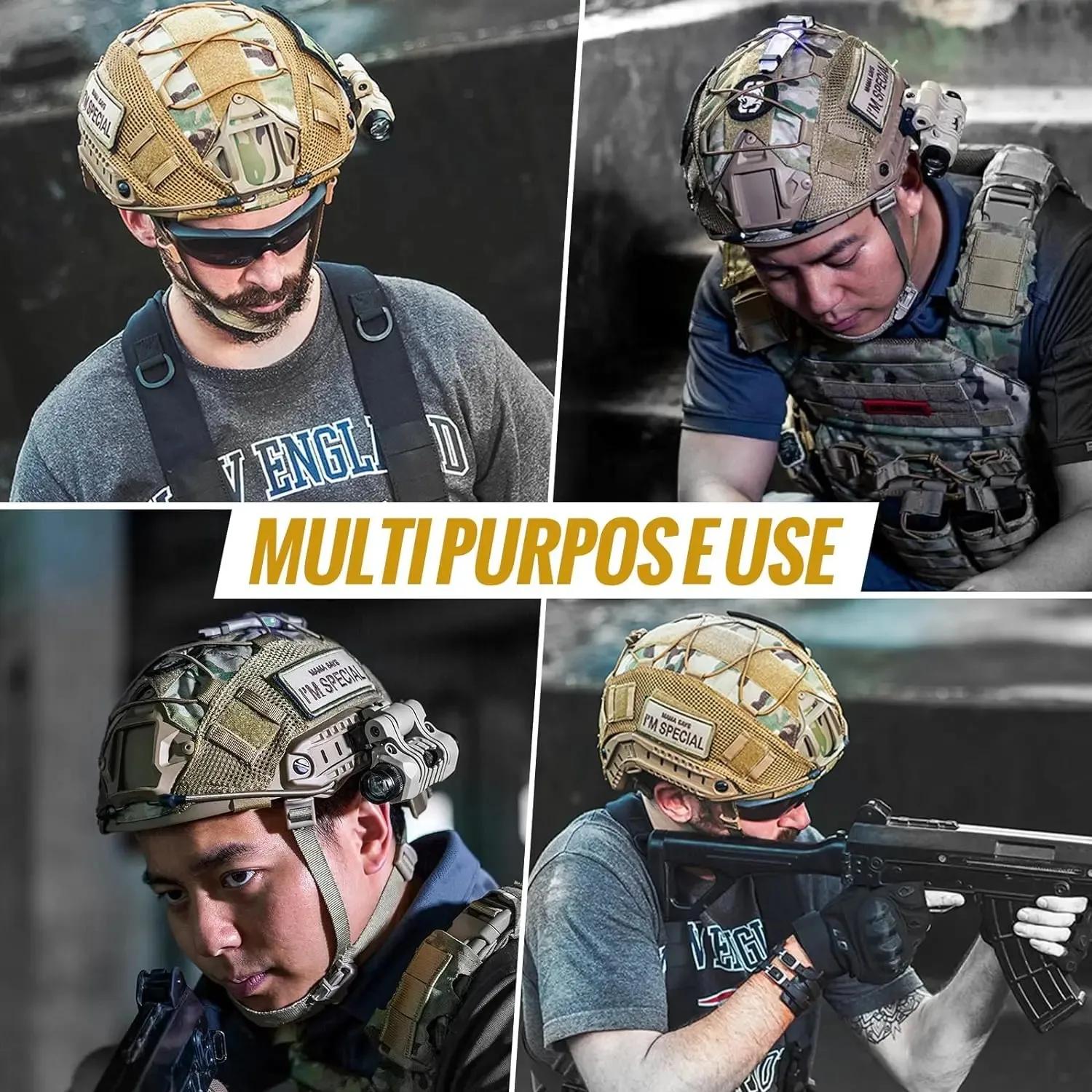 Housse casque rapide multicam airsoft paintball pêche chasse protection équipement sport