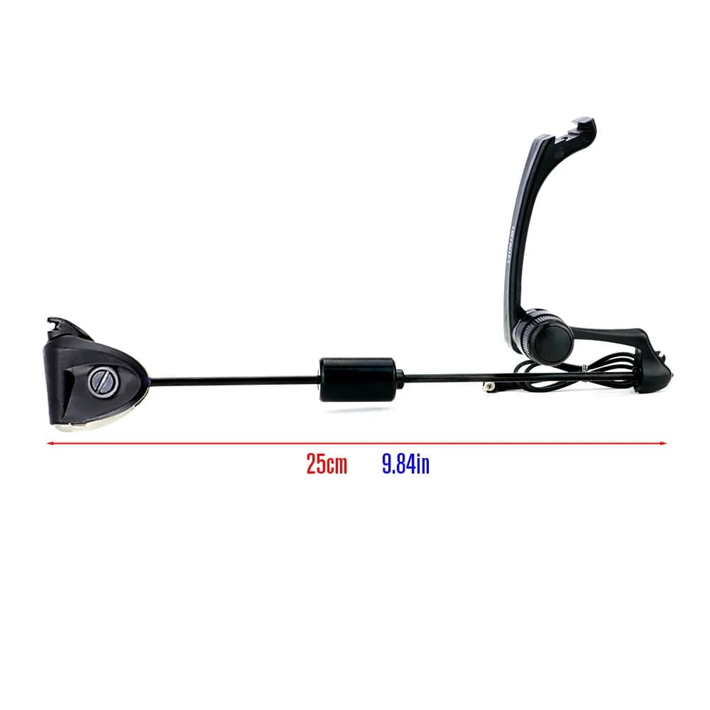 Kit swinger Hirisi B2005 pour pêche carpe avec étui - LED multicolores et sensibilité ajustable