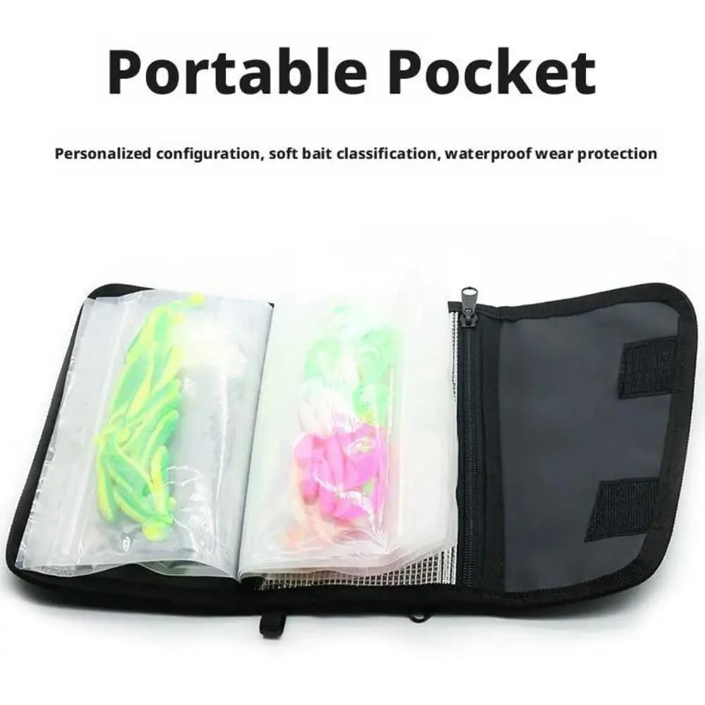 Grand sac de pêche à capacité multiple - Organisation pour leurres souples et durs en tissu étanche
