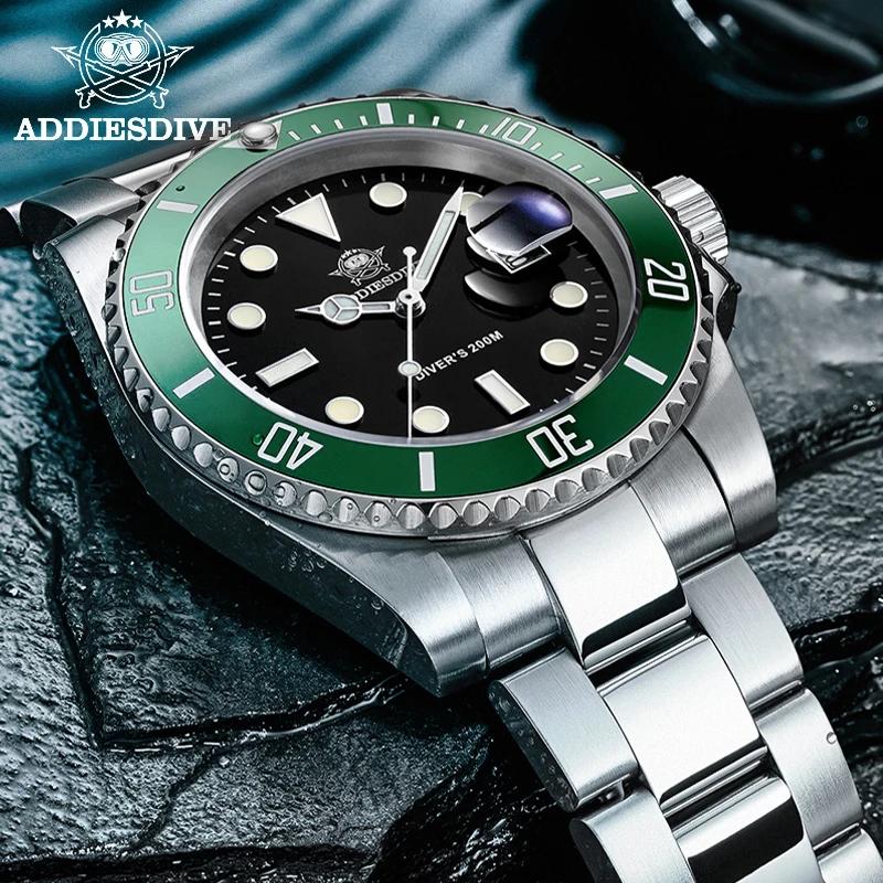 Montre homme ADDIESDIVE acier inoxydable étanche - Montre quartz sport business loisirs européen