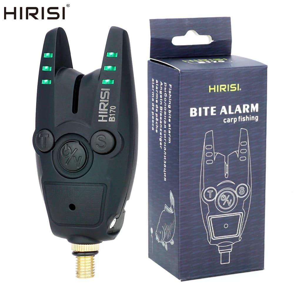 Alarme de touche Hirisi B170 pour carpe - Volume, tonalité et sensibilité réglables - Accessoire essentiel