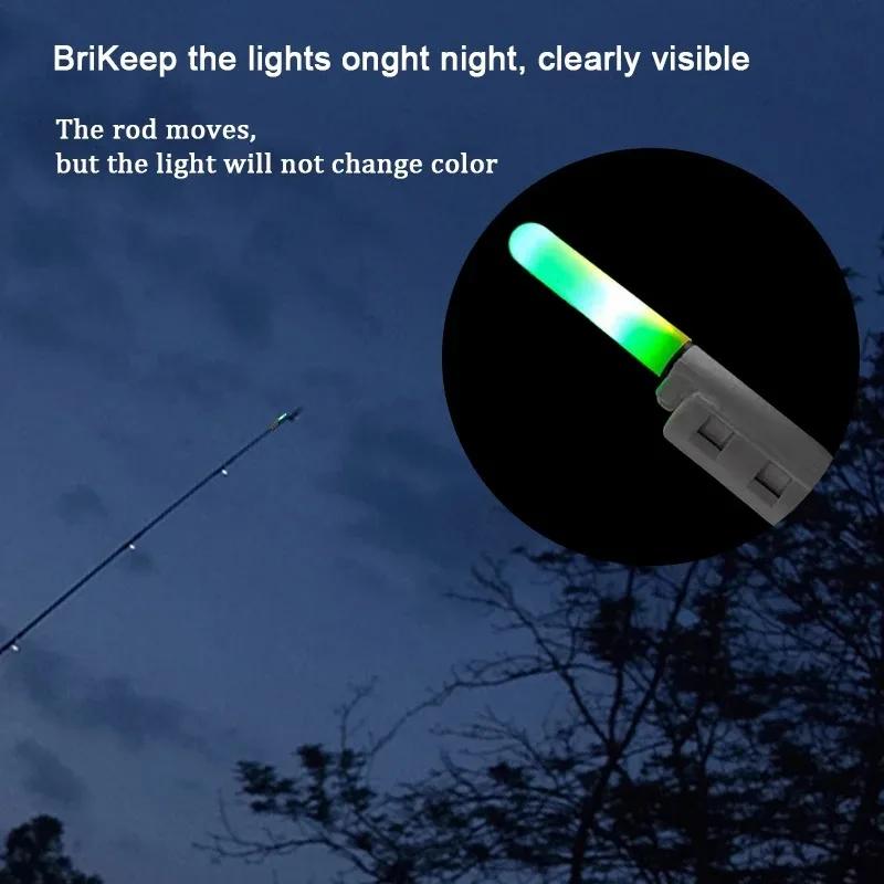 2 bâtons lumineux électroniques pêche nuit batterie rechargeable étanche tige télescopique clip