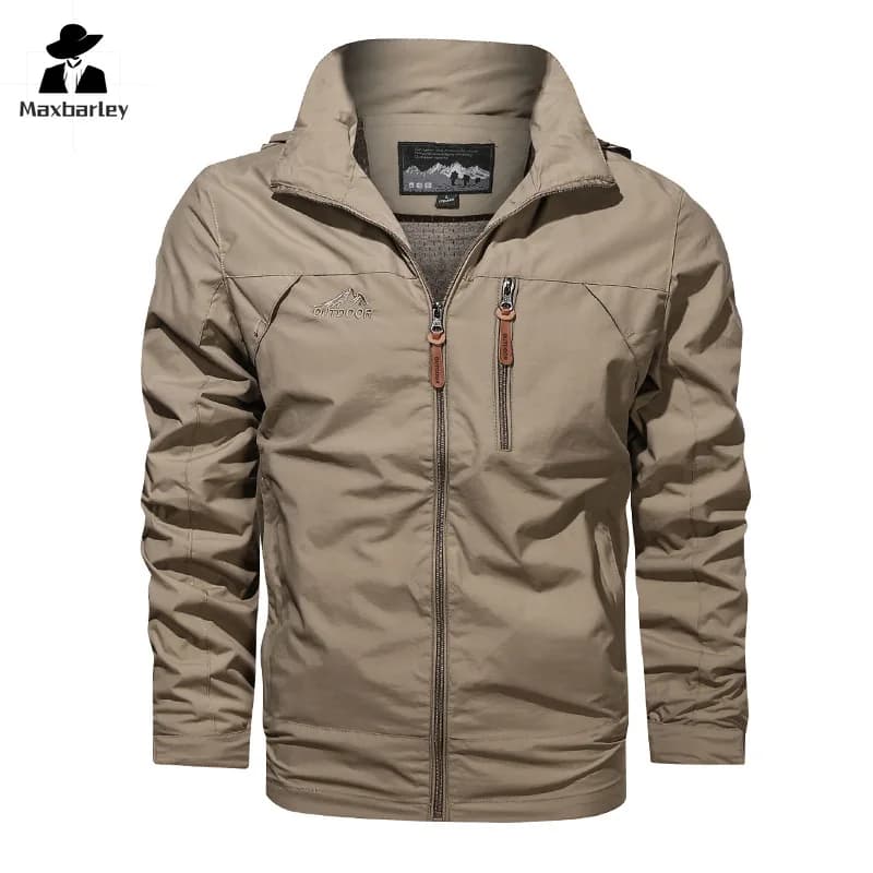 Veste homme extérieur coupe-vent imperméable tactique militaire pêche camping 5XL grande taille