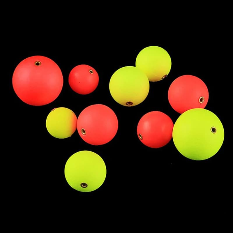 10 billes flottantes EPS pêche - Boules de mousse haute flottabilité 15-36mm accessoires extérieur