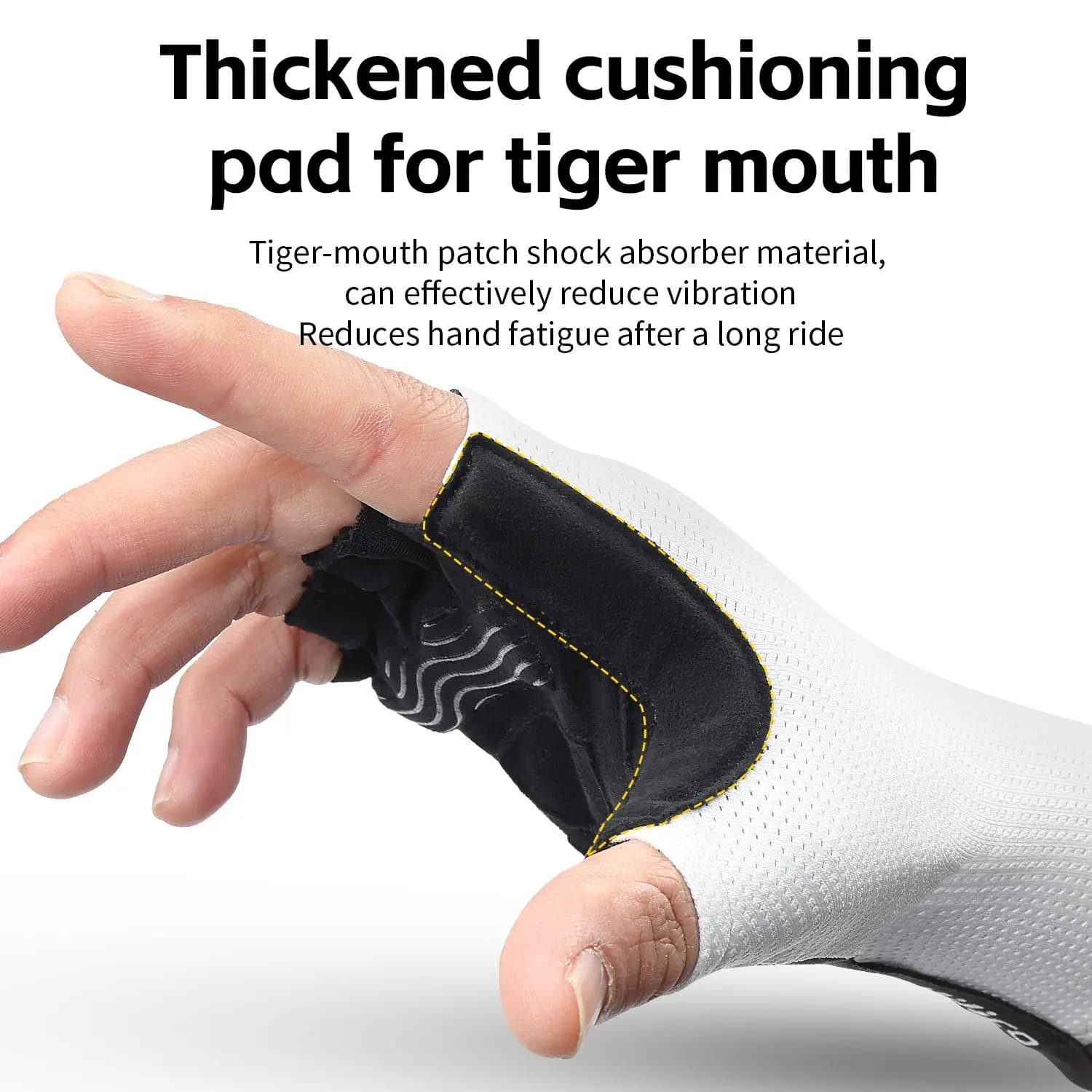 Gants vélo doigts coupés été anti-dérapants cyclisme route VTT sport course légers