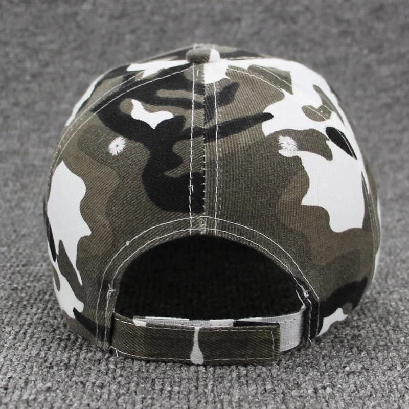 Casquette camouflage pêche homme - Chapeau de soleil tactique pour pêche en mer et rivière