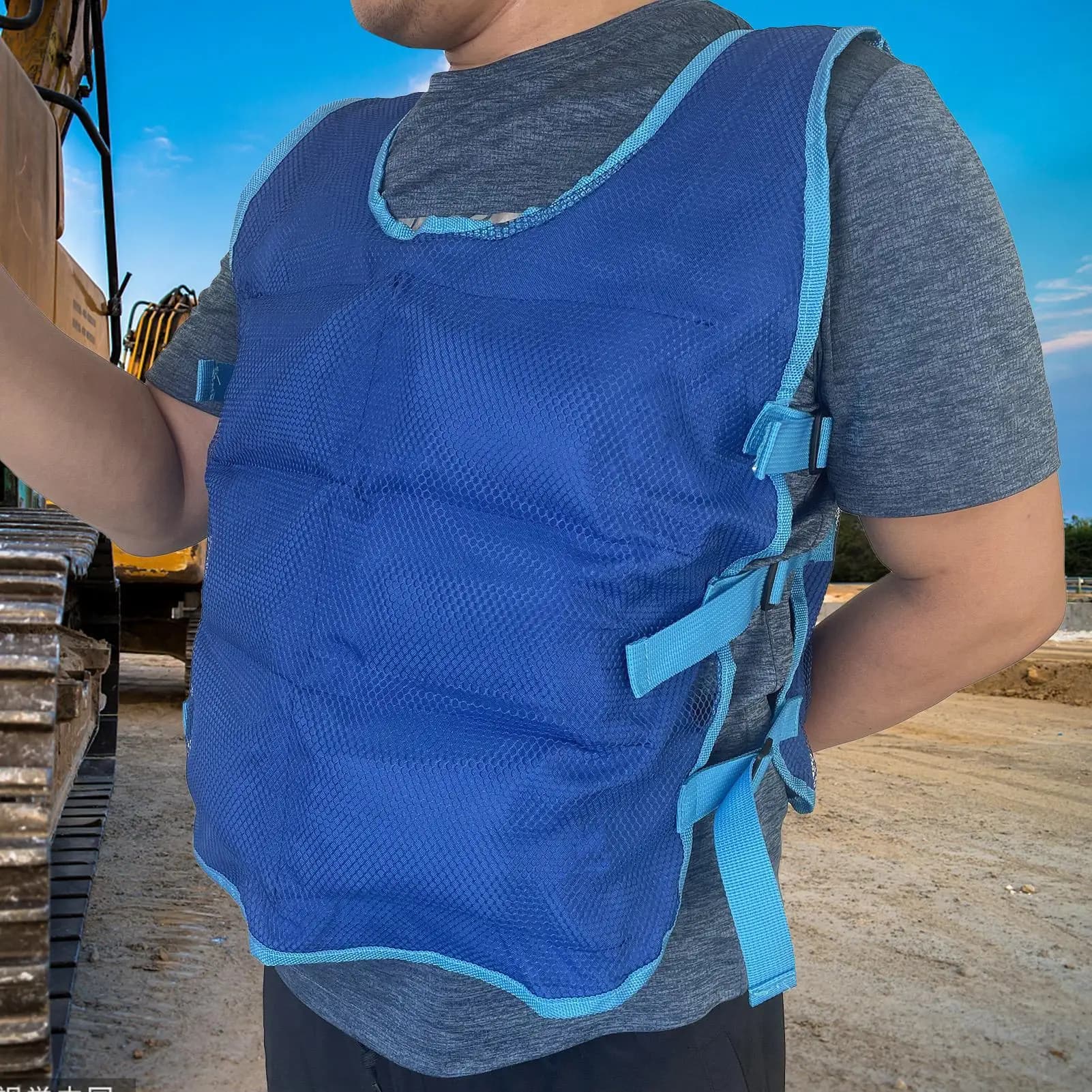 Gilet rafraîchissant pêche été veste refroidissante sécurité haute température extérieur sport pack glace