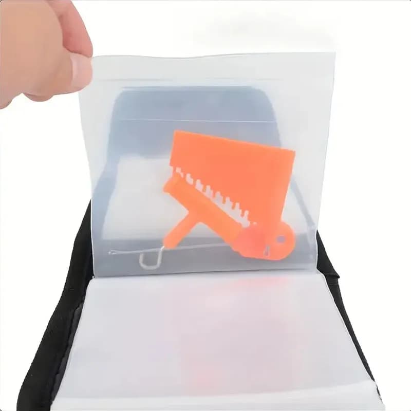 Organisateur de pêche à feuilles mobiles avec multiples poches pour lignes et leurres de carpe
