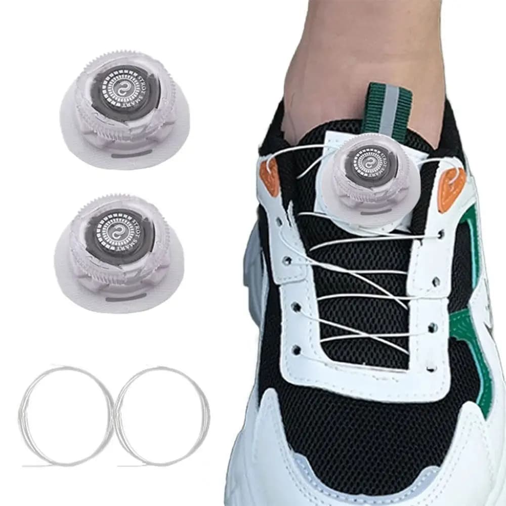 Lacets automatiques à boucle rapide sans nœud pour chaussures de pêche et randonnée