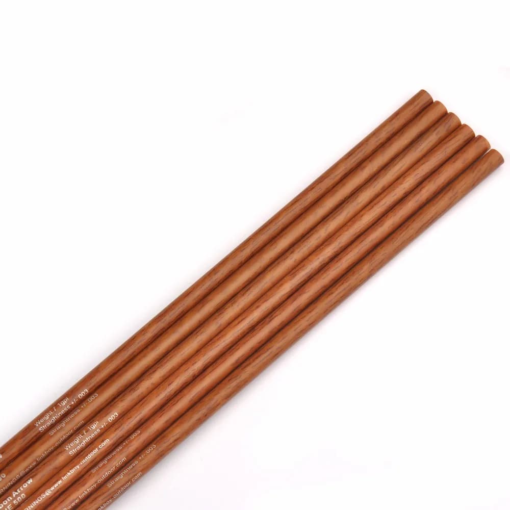 Flèches carbone bois Linkboy 32 pouces spine 300-900 - 12pcs arc traditionnel/chasse pêche