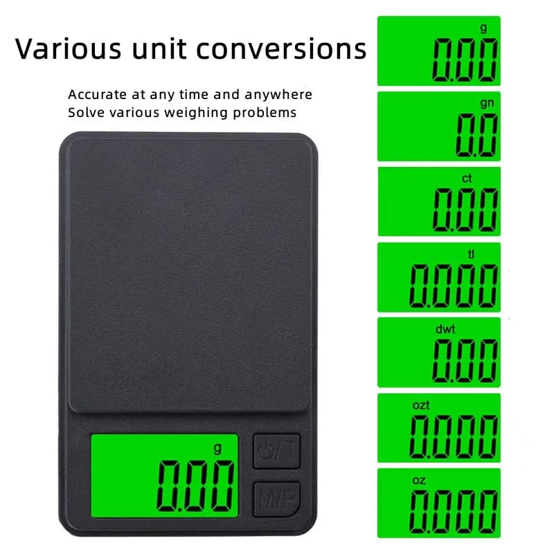 Mini balance digitale haute précision 500g 0.01g - Pèse-bijoux et petits accessoires pêche portable