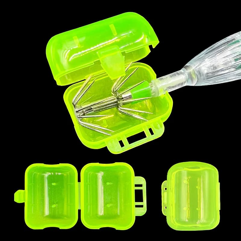 50 protecteurs d'hameçons calmar ShareShark - Coques parapluie pour hameçons crevettes et bois