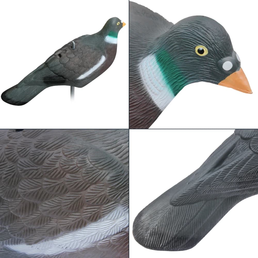 Leurre pigeon 30cm pour pêche contrôle nuisibles décoration jardin étang appât visuel
