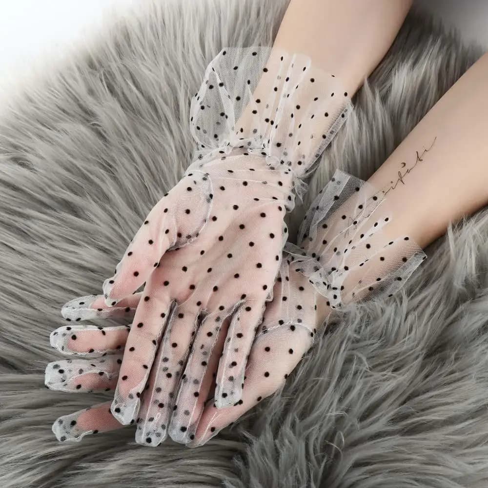 Gants dentelle pêche élégants - accessoire mode pour pêcheuses et événements pêche