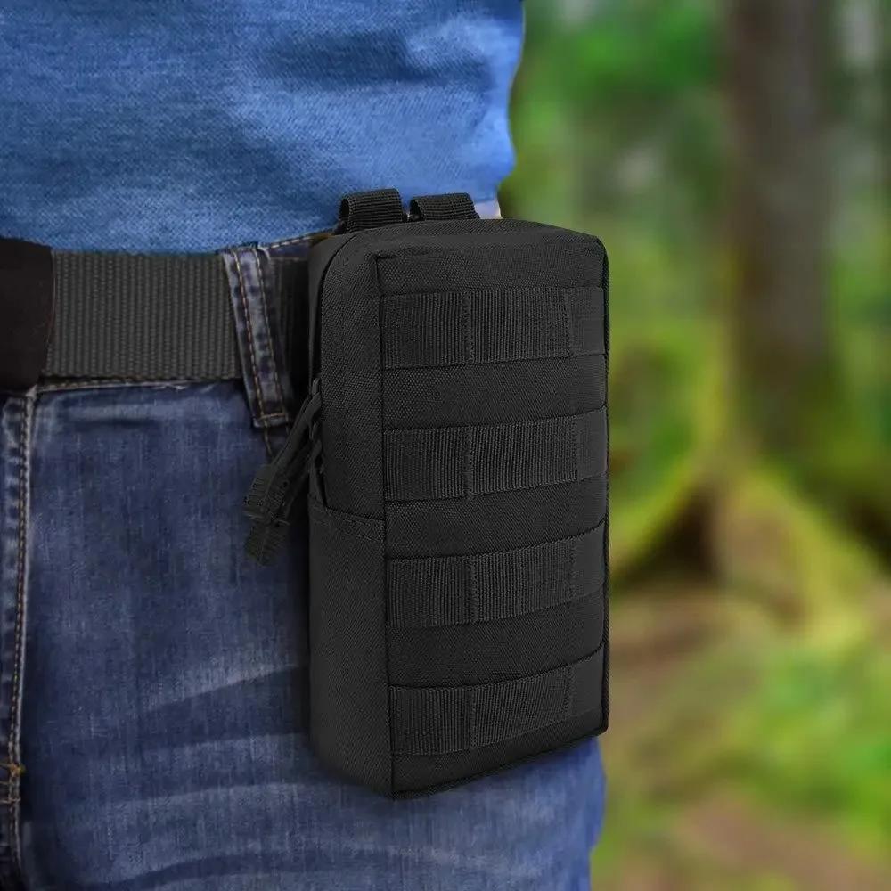 Sac banane EDC tactique Molle - Poches multiples pour pêcheur - Accessoire ceinture camping chasse