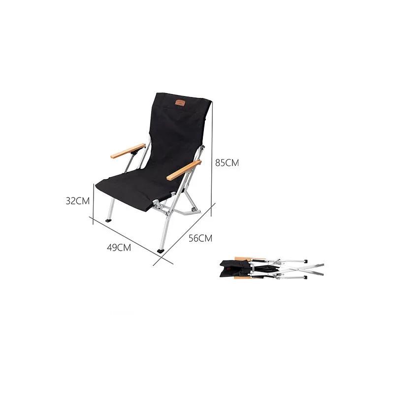 Chaise camping pliante renforcée Oxford 600D Mountainhiker dossier renforcé portable pêche randonnée