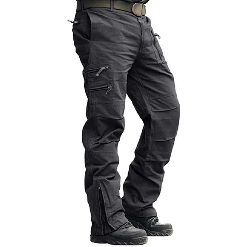 Pantalon cargo camouflage pour pêche en rivière - Coupe jogger avec nombreuses poches pratiques