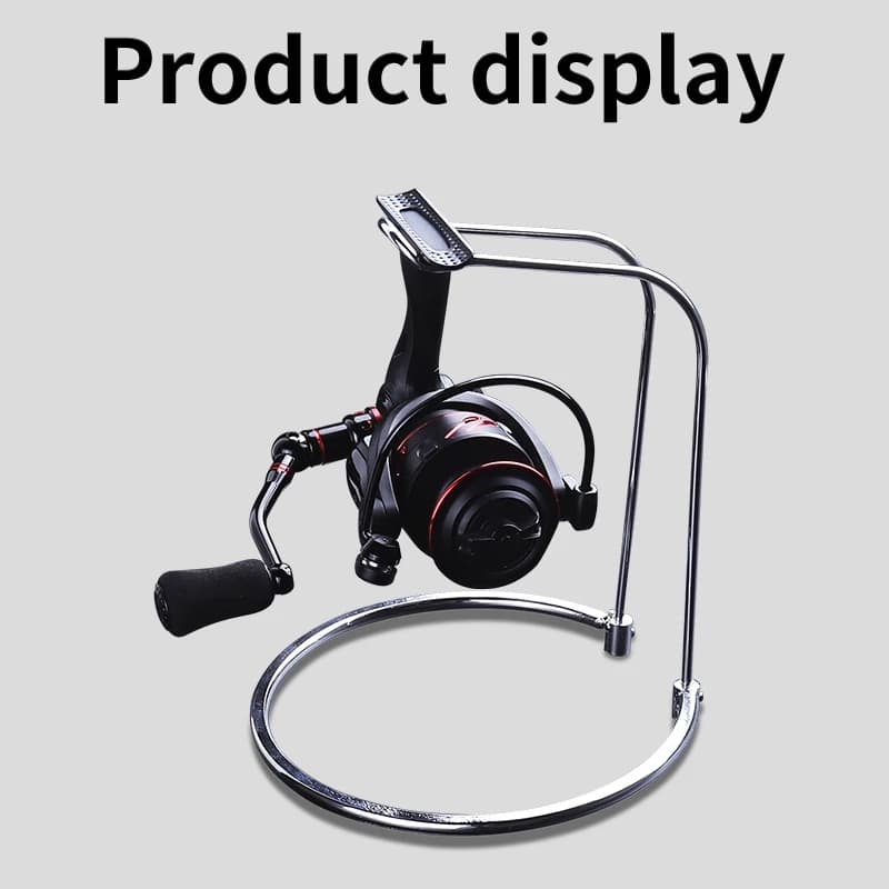 Support de rangement pour moulinet de pêche, étagère en acier inoxydable durable pour moulinets spinning