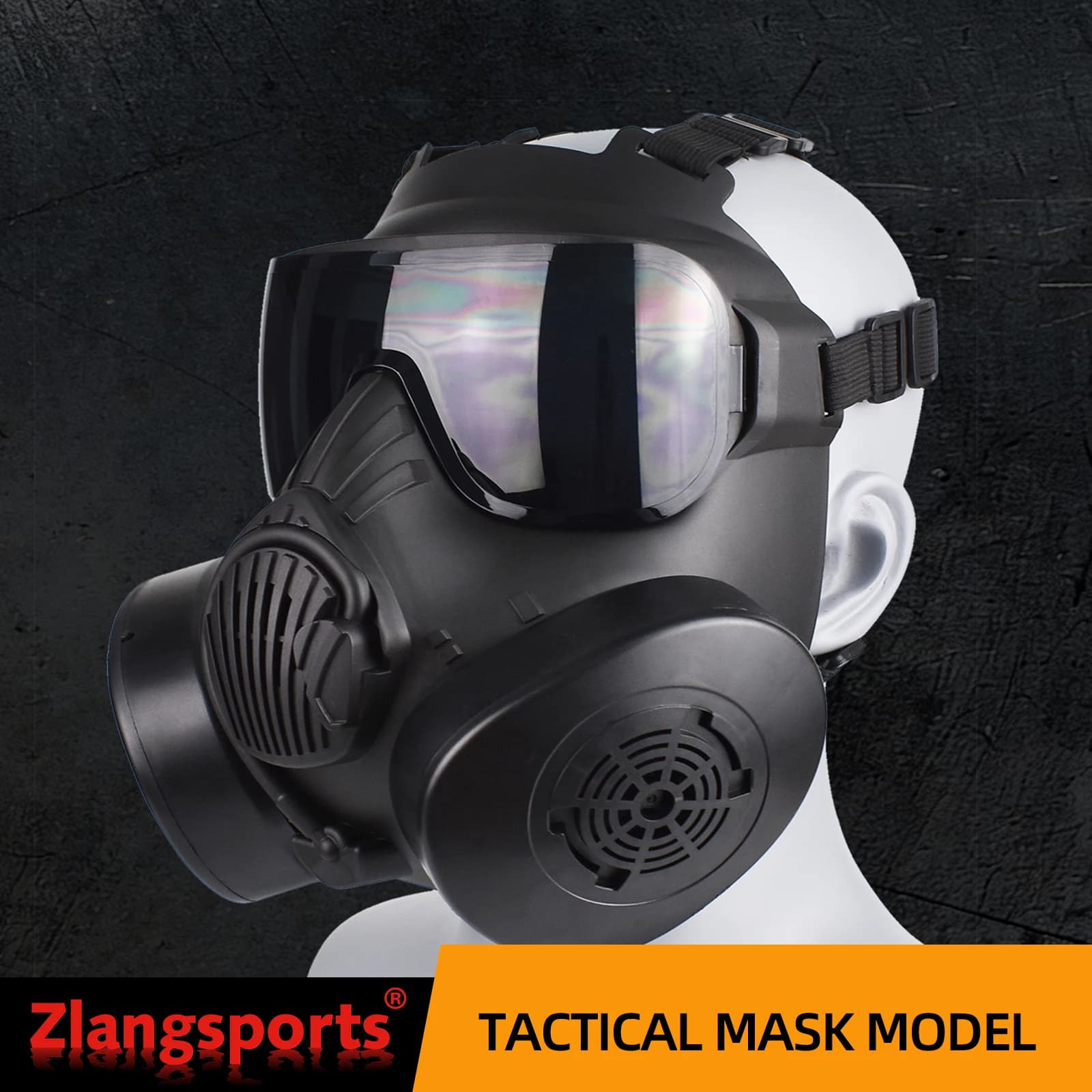 Masque tactique protection intégrale pour pêche - Équipement sécurité jeux extérieurs et festivals
