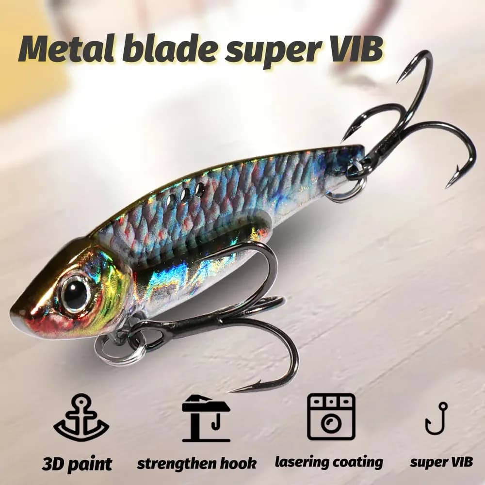 Cuiller spinner métal 7.5-20g pour pêche en mer et eau douce - leurre vibrant spinnerbait treble hook