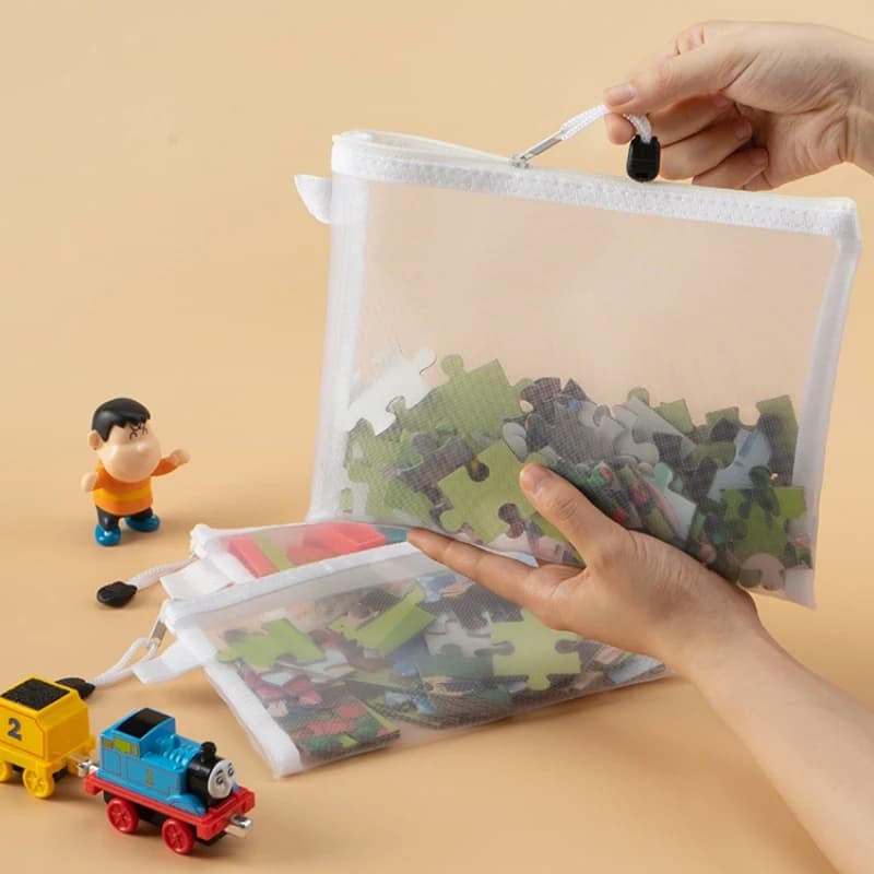 Sacs filet zippé étanches rangement pêche 1-30 pièces - Pochettes aérées pour appâts accessoires humides