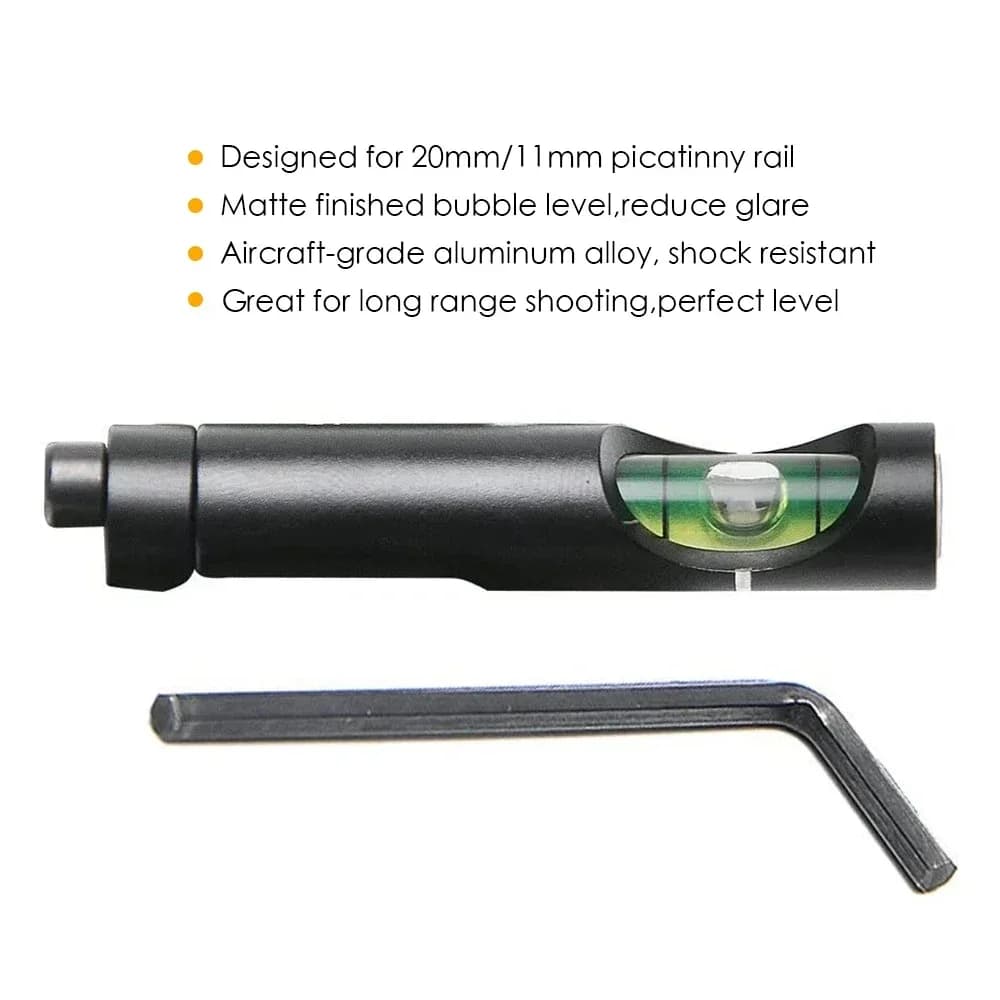 Niveau à bulle précision 0.1° pêche carpe rifle scope 11mm/20mm rail guidage outils nivellement alliage