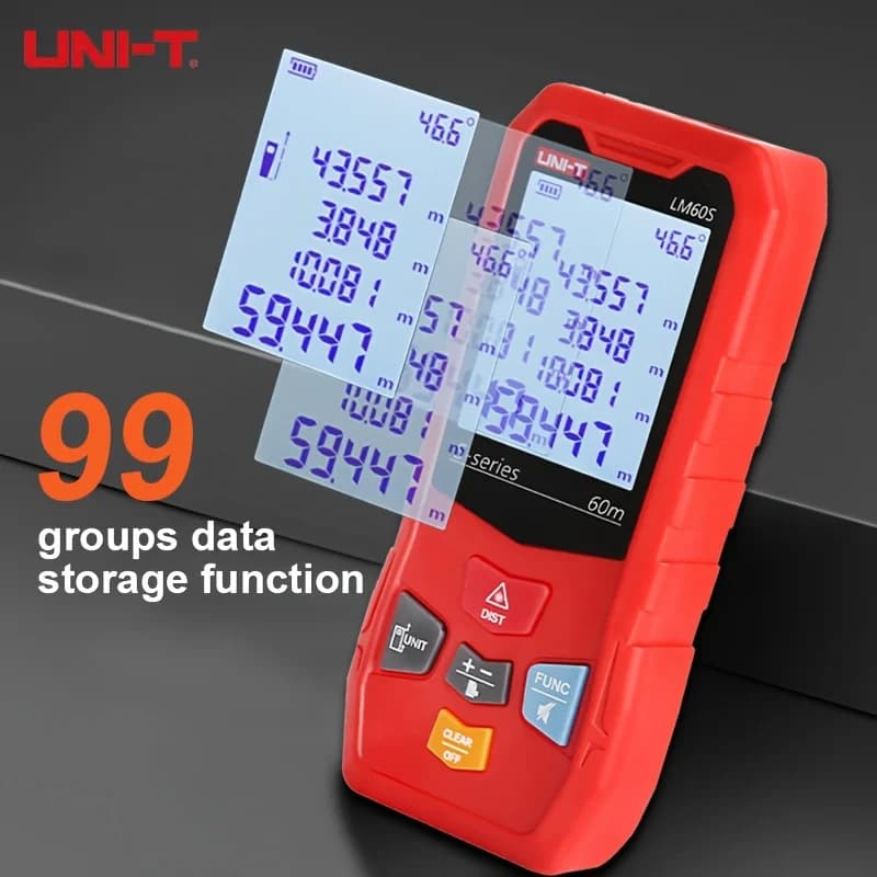 Télémètre laser UNI-T LM série 40-120m portable pour pêcheurs et techniciens extérieurs