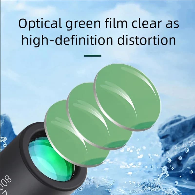 Monoculaire portable 2000x25 avec support smartphone observation poissons pêche précise