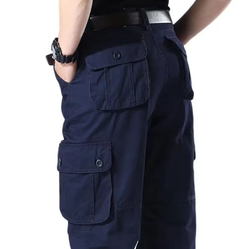 Pantalon cargo coton 2025 homme - multiple poches pour pêche organisée et randonnée